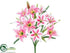 Silk Plants Direct Lily Bush - Pink Two Tone - Pack of 12
