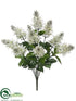 Silk Plants Direct Lilac Bush - Cream White - Pack of 12