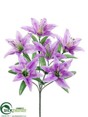 tiger lily purple Silk Plants Direct Tiger Lily Bush - Purple
