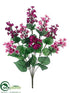 Silk Plants Direct Lilac Bush - Boysenberry Pink - Pack of 12