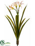 Silk Plants Direct Lily Bush - Orange - Pack of 12