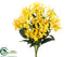 Silk Plants Direct Lily Bush - Yellow - Pack of 12