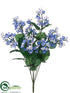 Silk Plants Direct Lilac Bush - Blue - Pack of 12