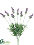 Silk Plants Direct Lavender Bush - Lavender Blue - Pack of 12