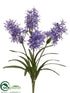 Silk Plants Direct Spider Lily Bush - Purple Two Tone - Pack of 12