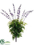 Silk Plants Direct Lavender Bush - Lavender - Pack of 6