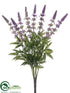 Silk Plants Direct Lavender Bush - Lavender - Pack of 6