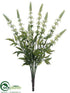 Silk Plants Direct Lavender Bush - White Green - Pack of 6