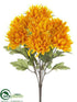 Silk Plants Direct Mum Bush - Gold Yellow - Pack of 12