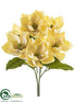 Silk Plants Direct Magnolia Bush - Beige - Pack of 12