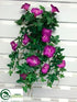Silk Plants Direct Outdoor Morning Glory Hanging Bush - Violet - Pack of 12