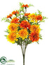 Silk Plants Direct Marigold Bush - Yellow Gold - Pack of 12