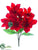 Silk Plants Direct Magnolia Bush - Red - Pack of 6