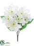 Silk Plants Direct Magnolia Bush - White - Pack of 6
