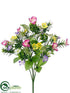 Silk Plants Direct Sweet William, Butterfly Bush - Pink Cream - Pack of 24