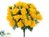 Silk Plants Direct Mum Bush - Yellow - Pack of 12