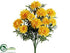Silk Plants Direct Marigold Bush - Yellow - Pack of 6