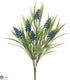 Silk Plants Direct Muscari Bush - Blue - Pack of 12