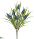 Silk Plants Direct Muscari Bush - Blue - Pack of 12