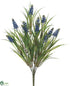 Silk Plants Direct Muscari Bush - Blue - Pack of 12