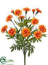 Silk Plants Direct Marigold Bush - Orange - Pack of 12
