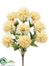 Silk Plants Direct Ball Mum Bush - Beige - Pack of 12