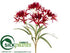 Silk Plants Direct Nerine Lily Bush - Red - Pack of 12