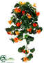 Silk Plants Direct Nasturtium Hanging Bush - Orange - Pack of 12