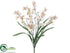 Silk Plants Direct Dancing Orchid Bush - White - Pack of 24