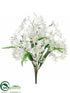 Silk Plants Direct Oncidium Orchid Bush - White - Pack of 12