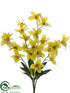 Silk Plants Direct Cymbidium Orchid Bush - Green - Pack of 12