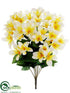 Silk Plants Direct Orchid Bush - Yellow Cream - Pack of 12
