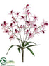Silk Plants Direct Cymbidium Orchid Bush - Pink Fuchsia - Pack of 12