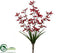 Silk Plants Direct Orchid Bush - Red - Pack of 12