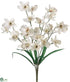 Silk Plants Direct Cymbidium Orchid Bush - Cream - Pack of 12