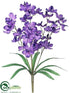 Silk Plants Direct Dendrobium Orchid Bush - Purple - Pack of 12
