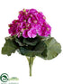 Silk Plants Direct Primula Bush - Fuchsia - Pack of 6