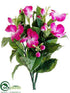 Silk Plants Direct Petunia Bush - Beauty Cream - Pack of 6