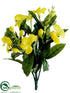 Silk Plants Direct Petunia Bush - Orange Yellow - Pack of 6