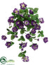 Silk Plants Direct Petunia Hanging Bush - Purple - Pack of 12