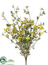 Silk Plants Direct Wild Petunia Bush - Yellow - Pack of 6