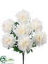 Silk Plants Direct Peony Bush - White - Pack of 12