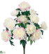 Silk Plants Direct Peony Bush - Cream Pink - Pack of 6