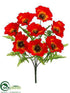 Silk Plants Direct Poppy Bush - Flame - Pack of 12