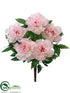 Silk Plants Direct Peony Bush - Blush - Pack of 6