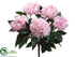 Silk Plants Direct Peony Bush - Pink - Pack of 12