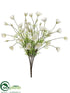 Silk Plants Direct Poppy Bush - Cream White - Pack of 6