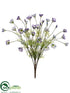 Silk Plants Direct Poppy Bush - Purple Cream - Pack of 6