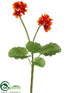 Silk Plants Direct Primula Bush - Orange - Pack of 12