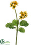 Silk Plants Direct Primula Bush - Yellow - Pack of 12